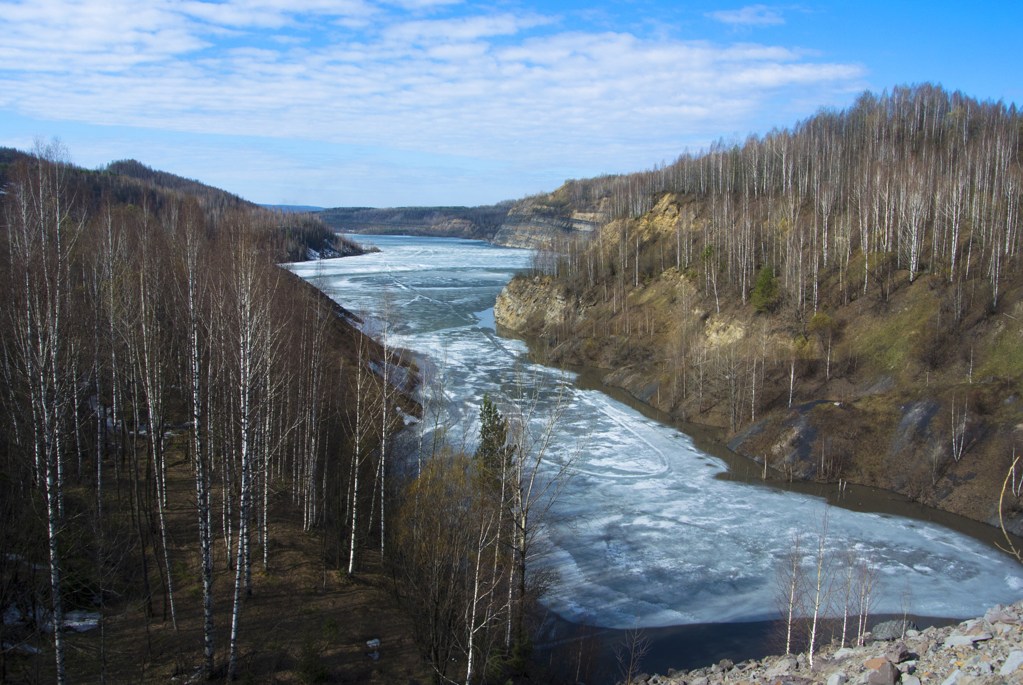 Nikon 1 V1 sample photo. Lake under ice photography