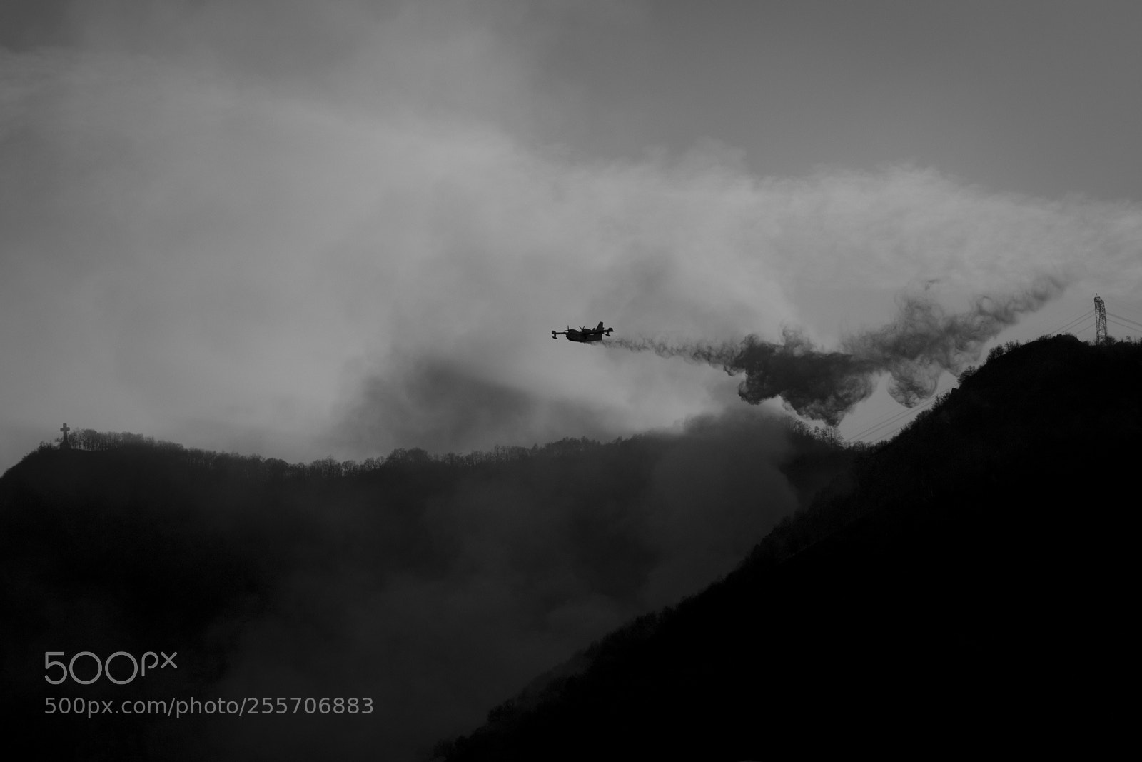 Nikon D7200 sample photo. Canadair silhouette photography