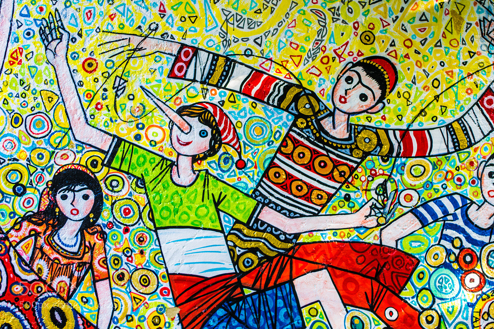 Nikon D3100 sample photo. Murales collodi pinocchio photography