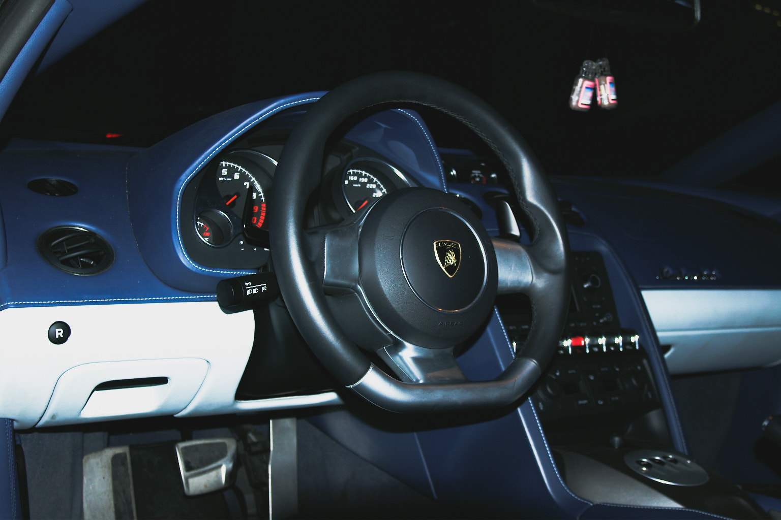 Pentax *ist D sample photo. Lamborghini dashboard photography