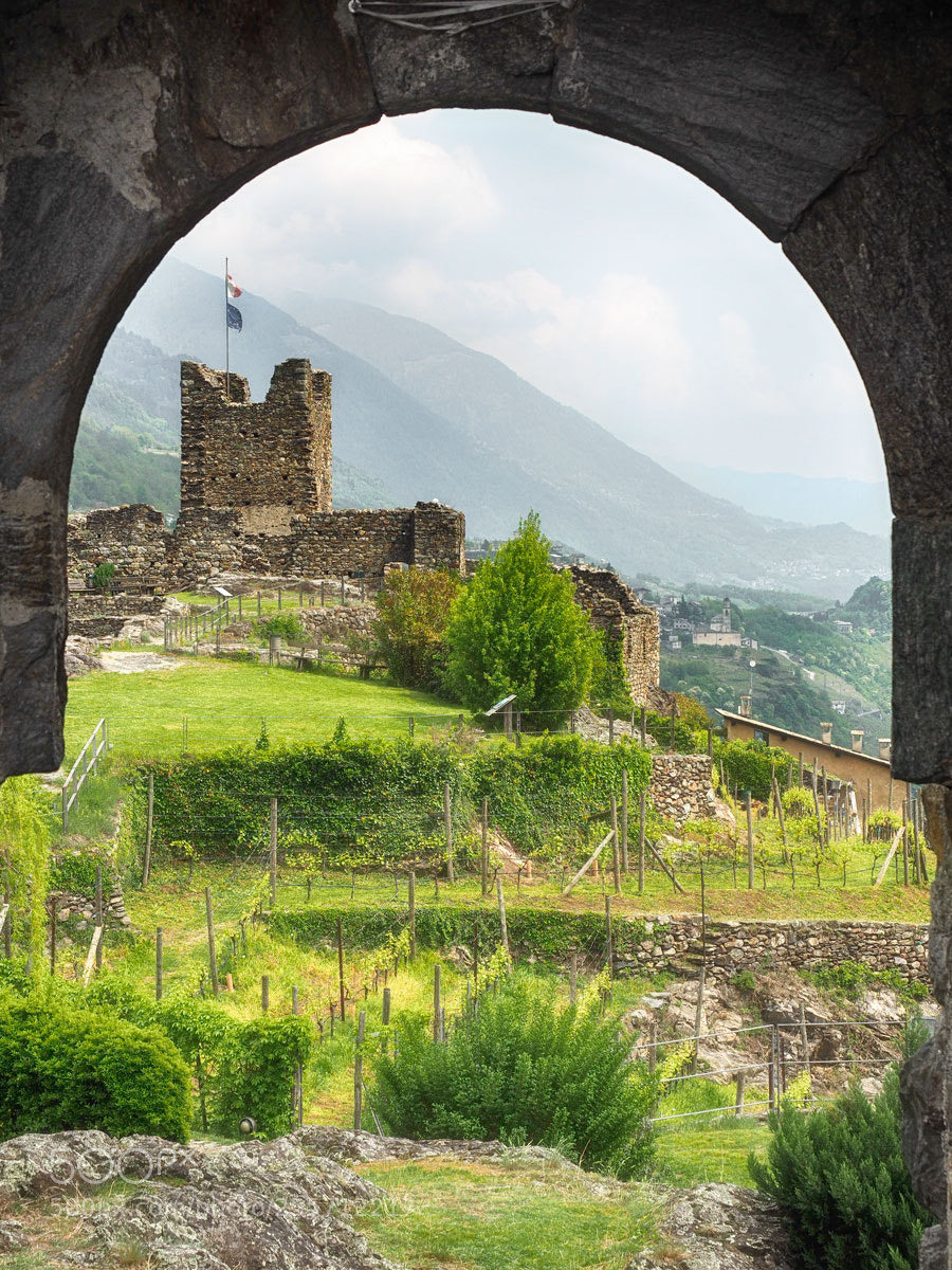 Olympus OM-D E-M5 II sample photo. Castel grumello photography