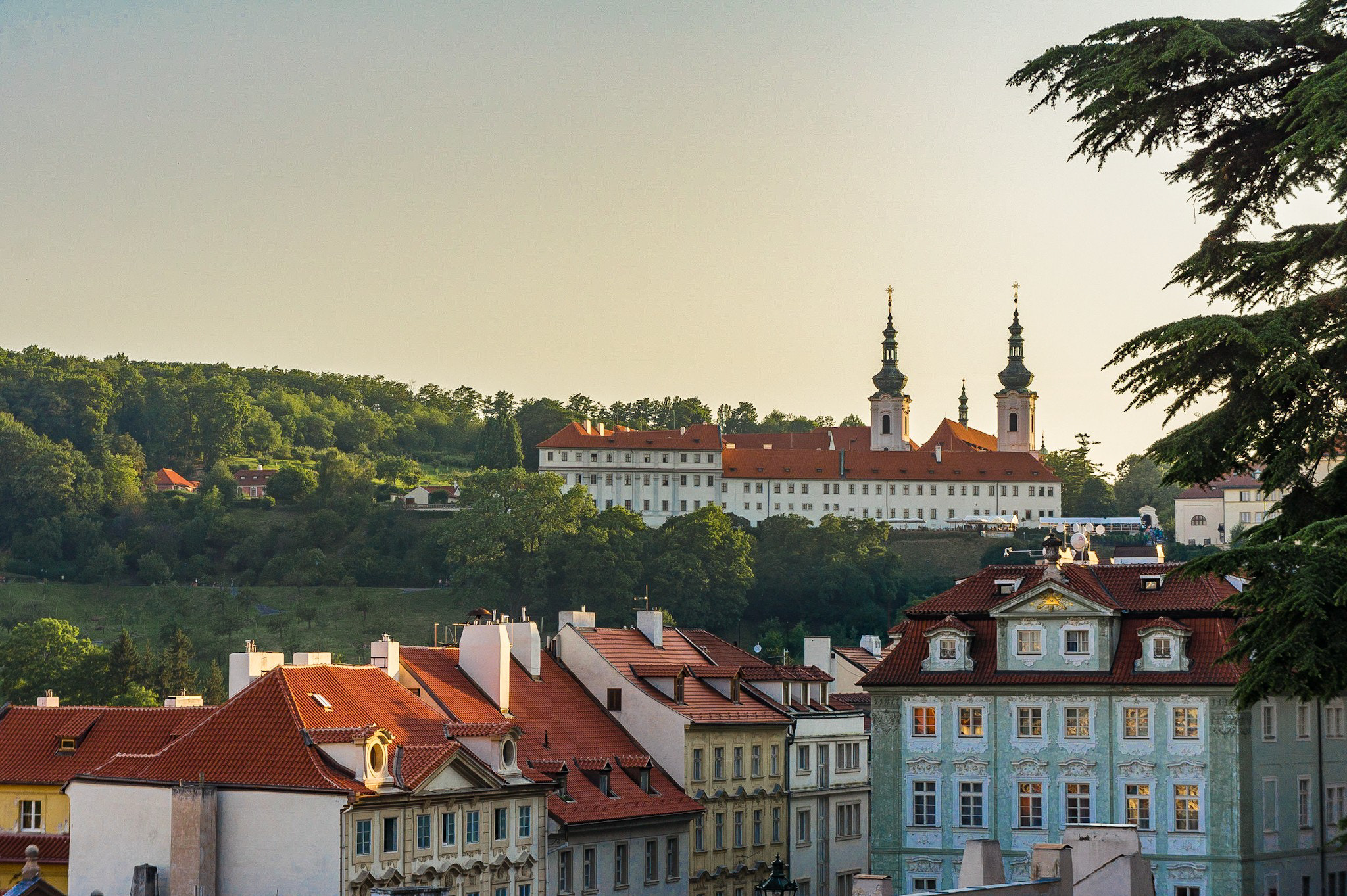 Sony Alpha NEX-3 sample photo. Strahov monastery at the sunset photography