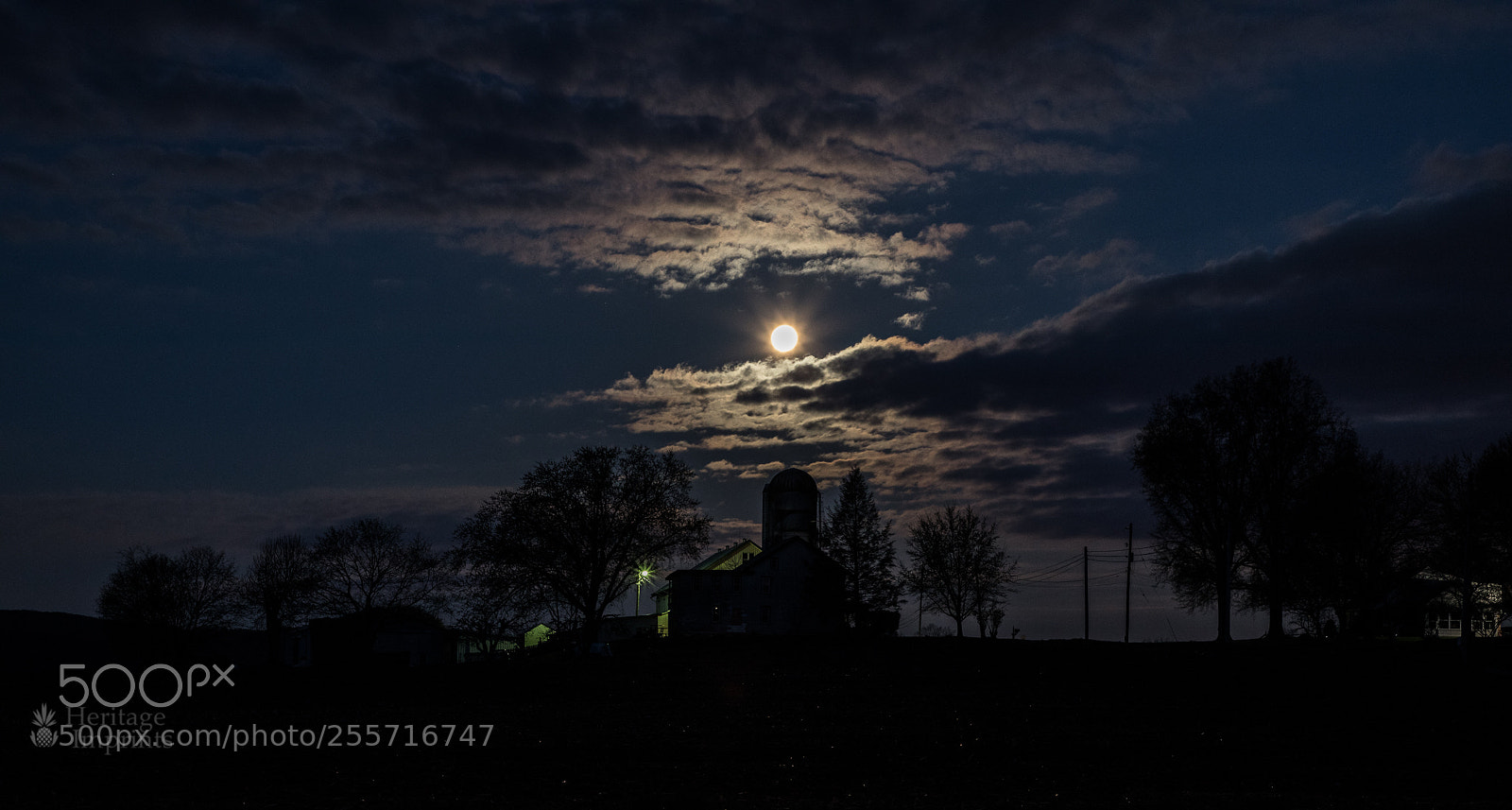 Canon EOS 5D Mark IV sample photo. Full moon setting photography