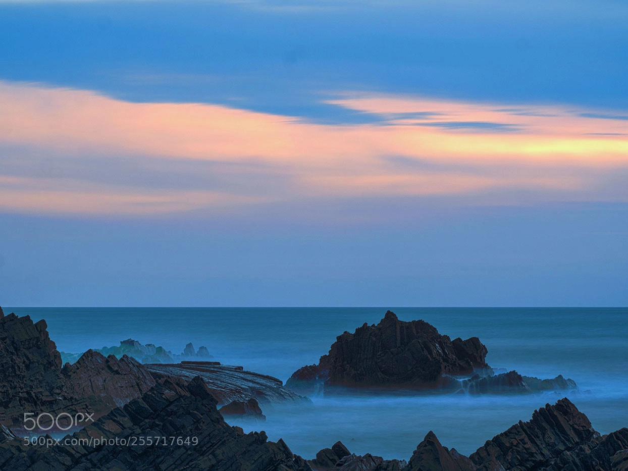 Panasonic Lumix DC-G9 sample photo. Hartland quay sonnenuntergang photography