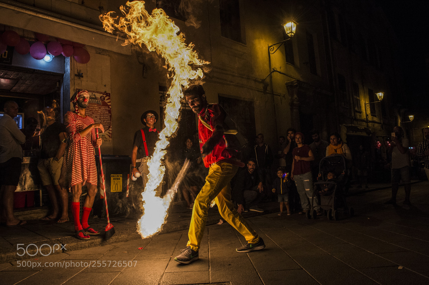 Nikon Df sample photo. Clown and fire photography
