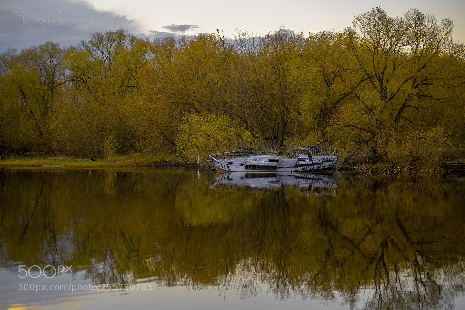 Sony a7R II sample photo. Sunken wooden boat on photography