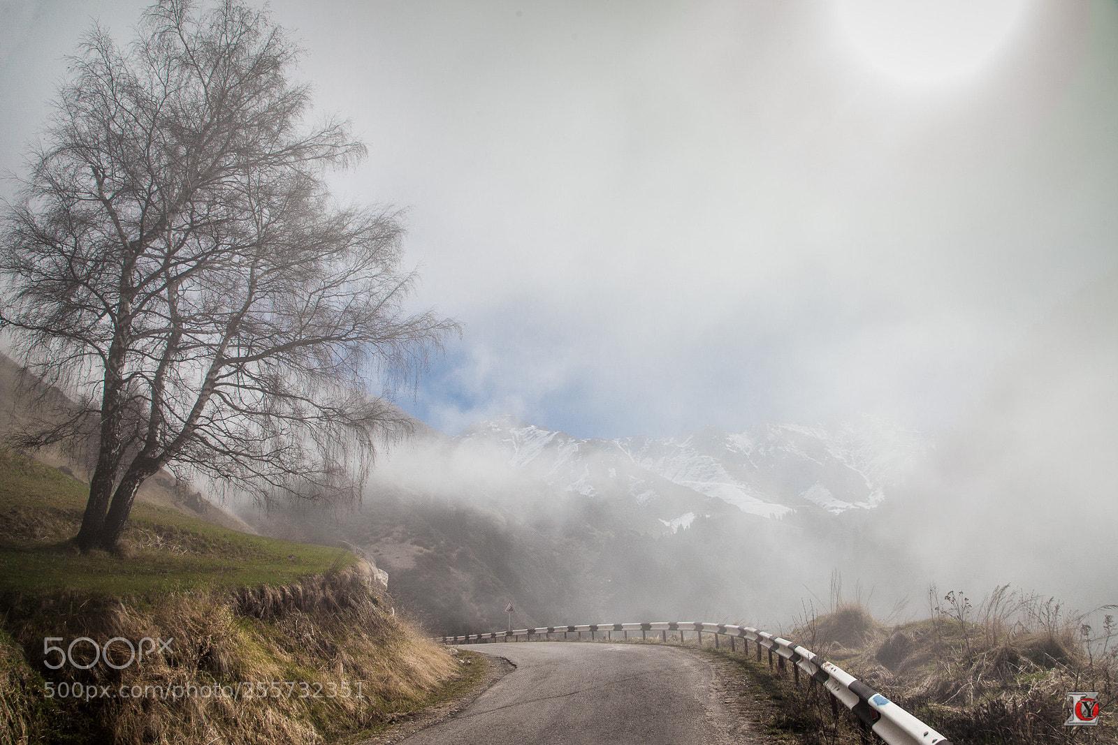 Canon EOS 5D Mark II sample photo. Road in the clouds photography