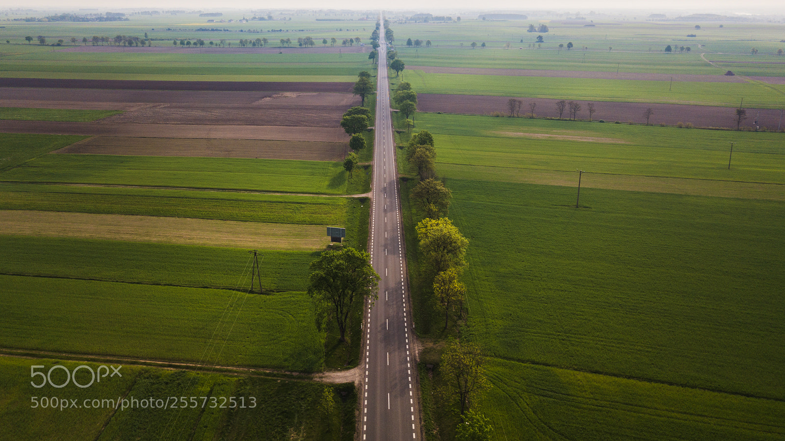 DJI FC220 sample photo. Lonely road photography