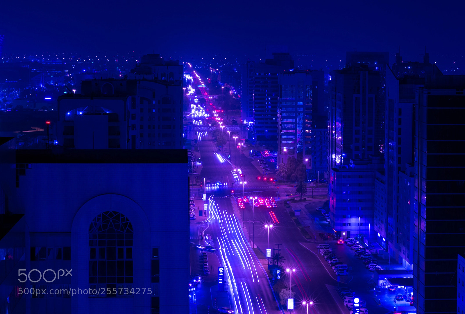 Nikon D3300 sample photo. Abu dhabi light trails photography