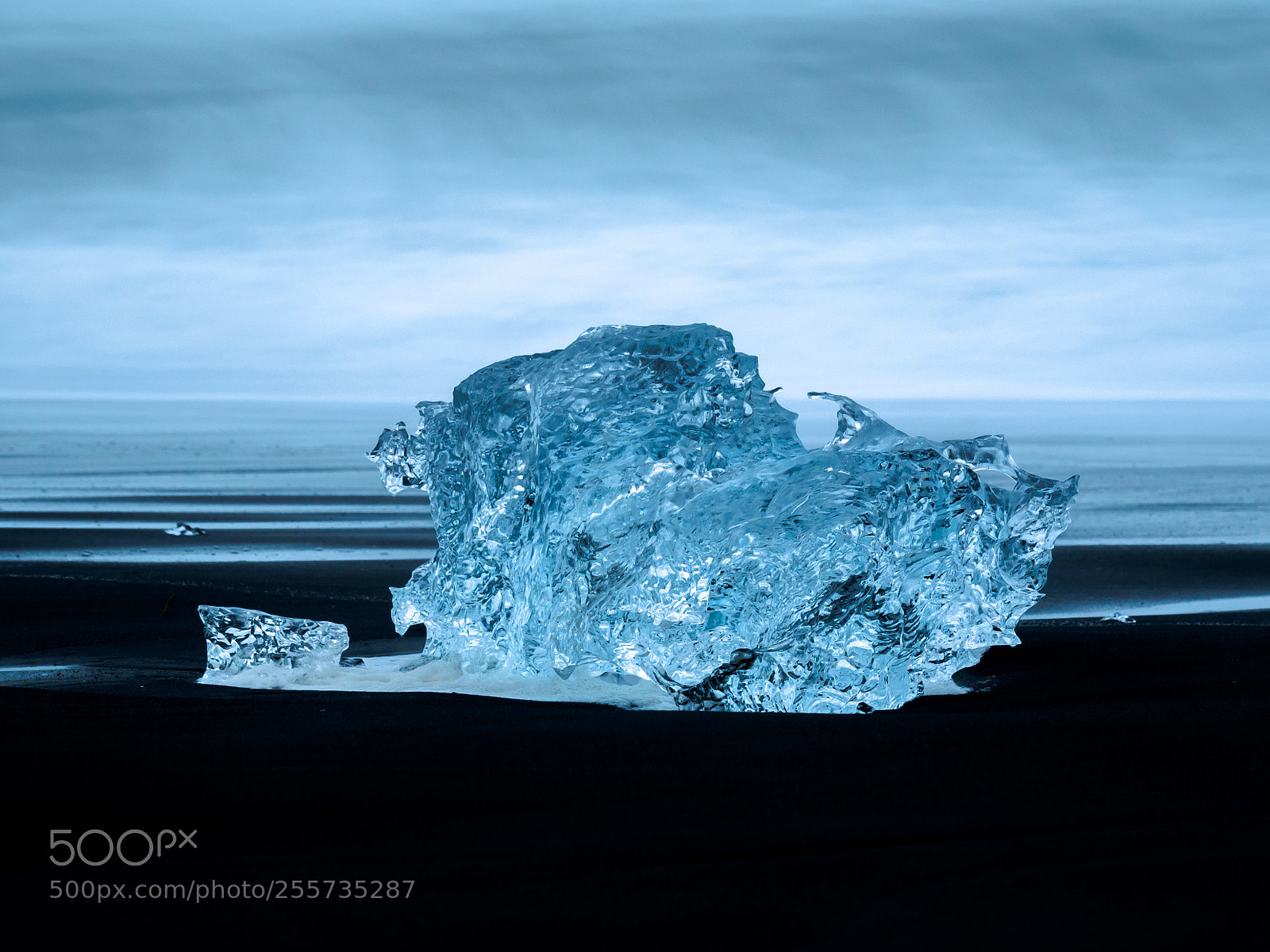 Olympus OM-D E-M1 sample photo. Ice on black beach photography