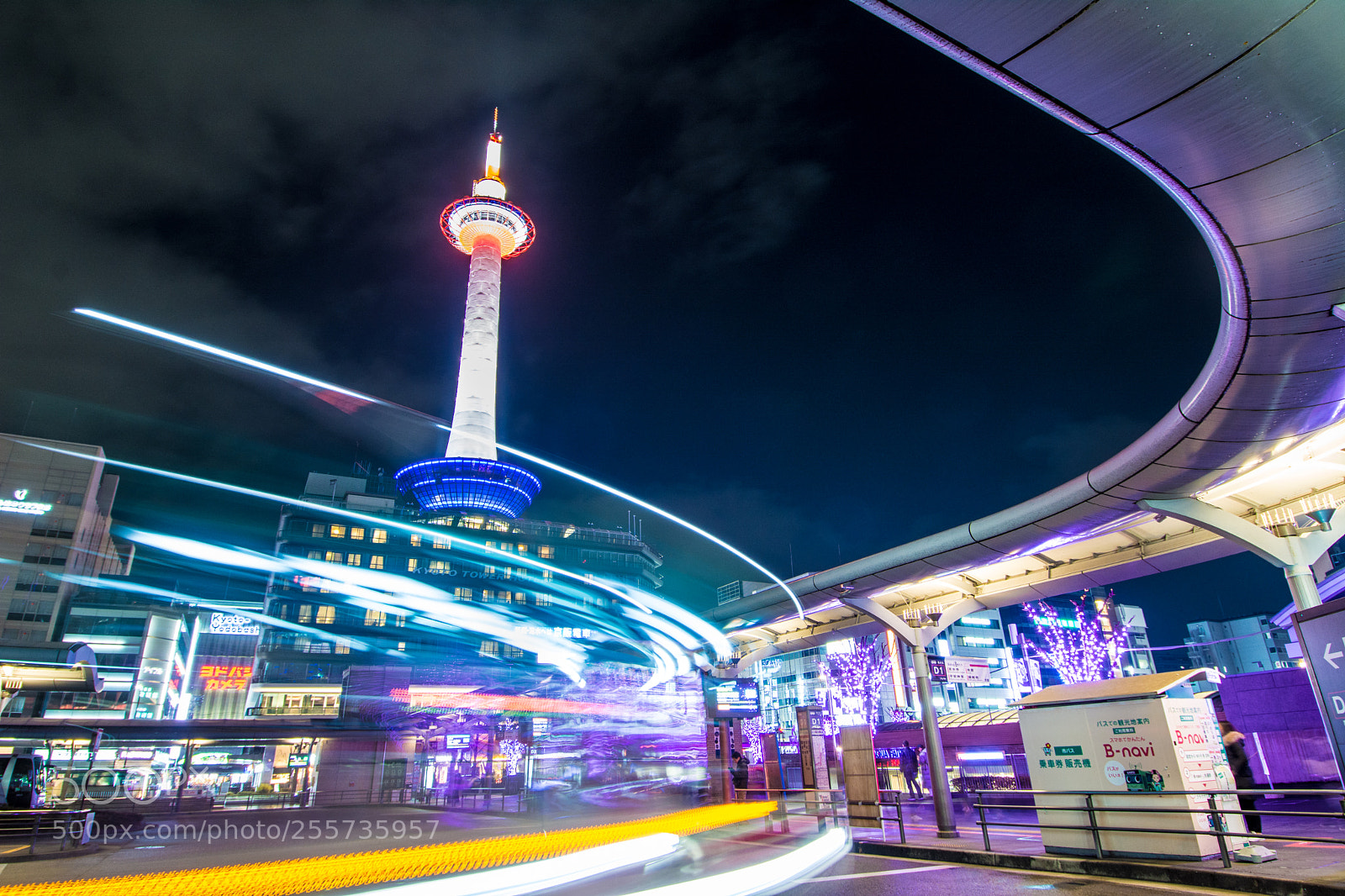 Nikon D7100 sample photo. Kyoto tower photography