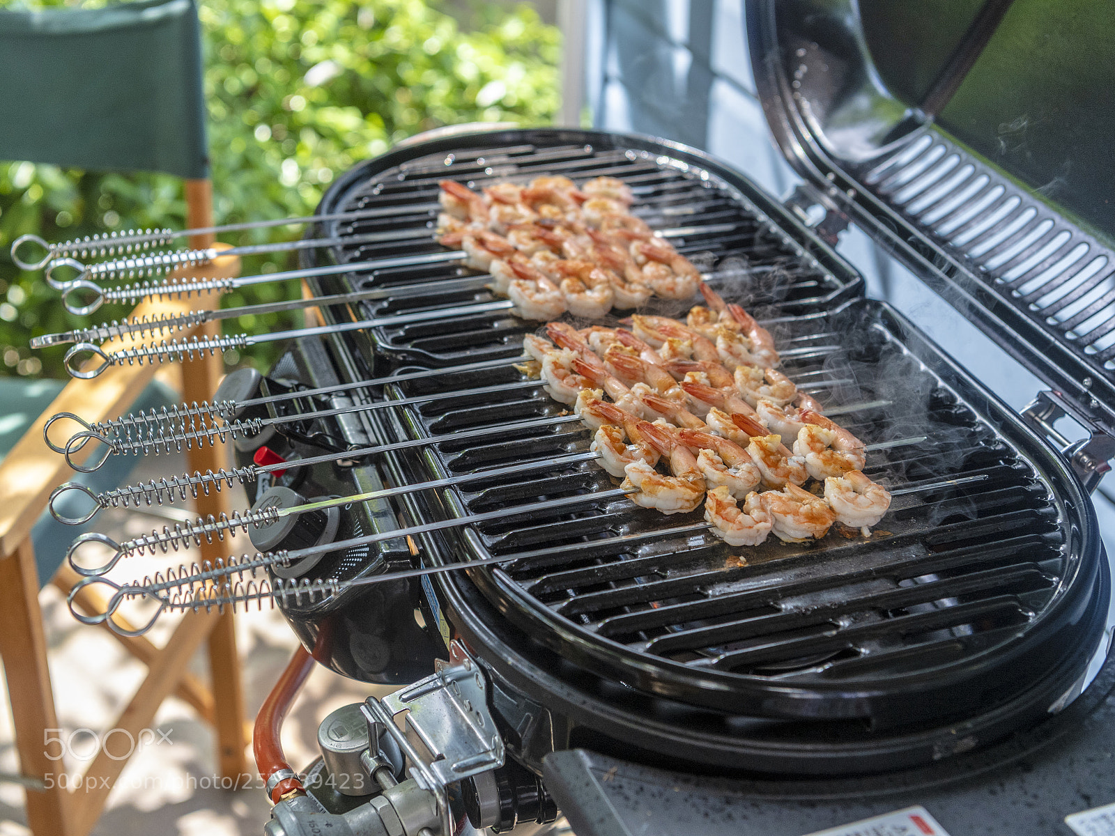 Nikon D5 sample photo. Shrimp bbq photography