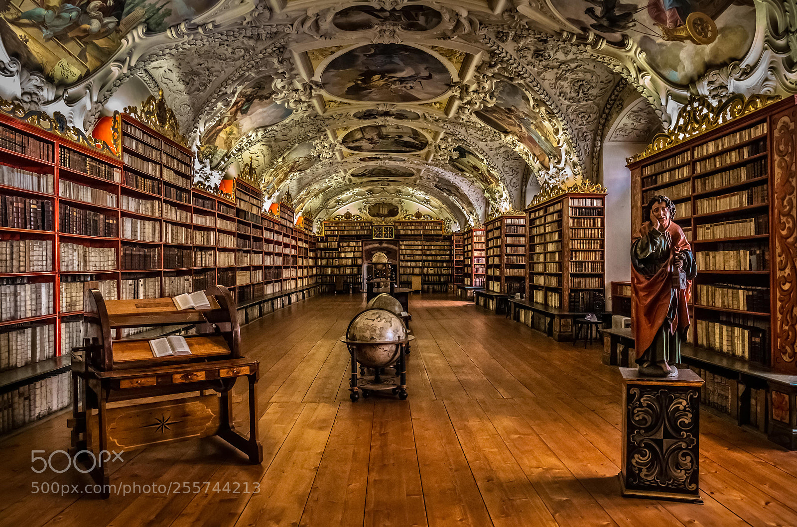 Canon EOS 70D sample photo. Strahov library photography