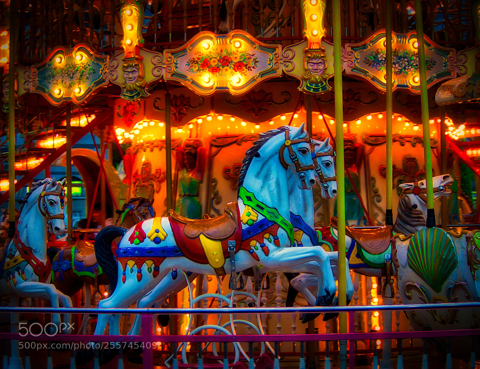 Olympus OM-D E-M1 sample photo. Dark carousel photography