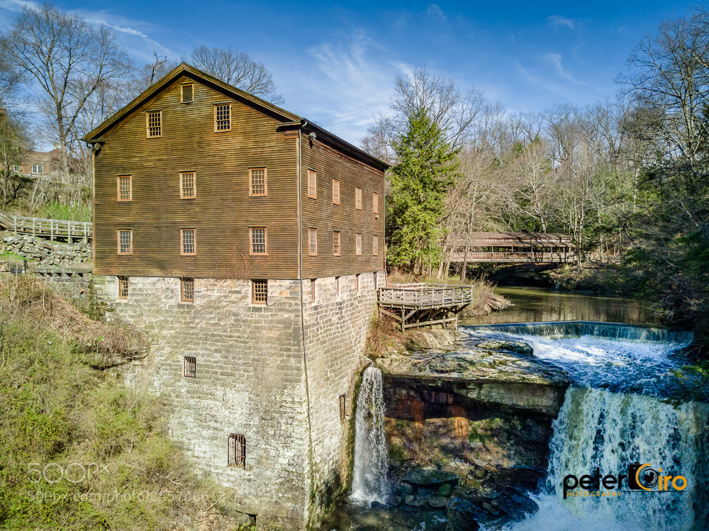 DJI FC220 sample photo. Lanterman's mill built in photography