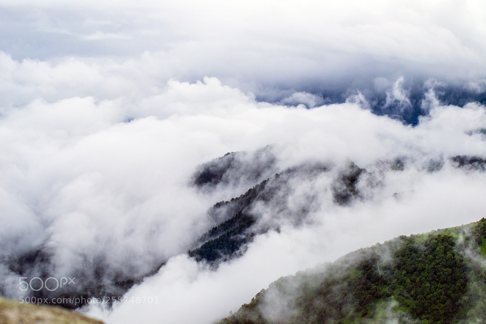 Nikon D3100 sample photo. Clouds over mountain photography