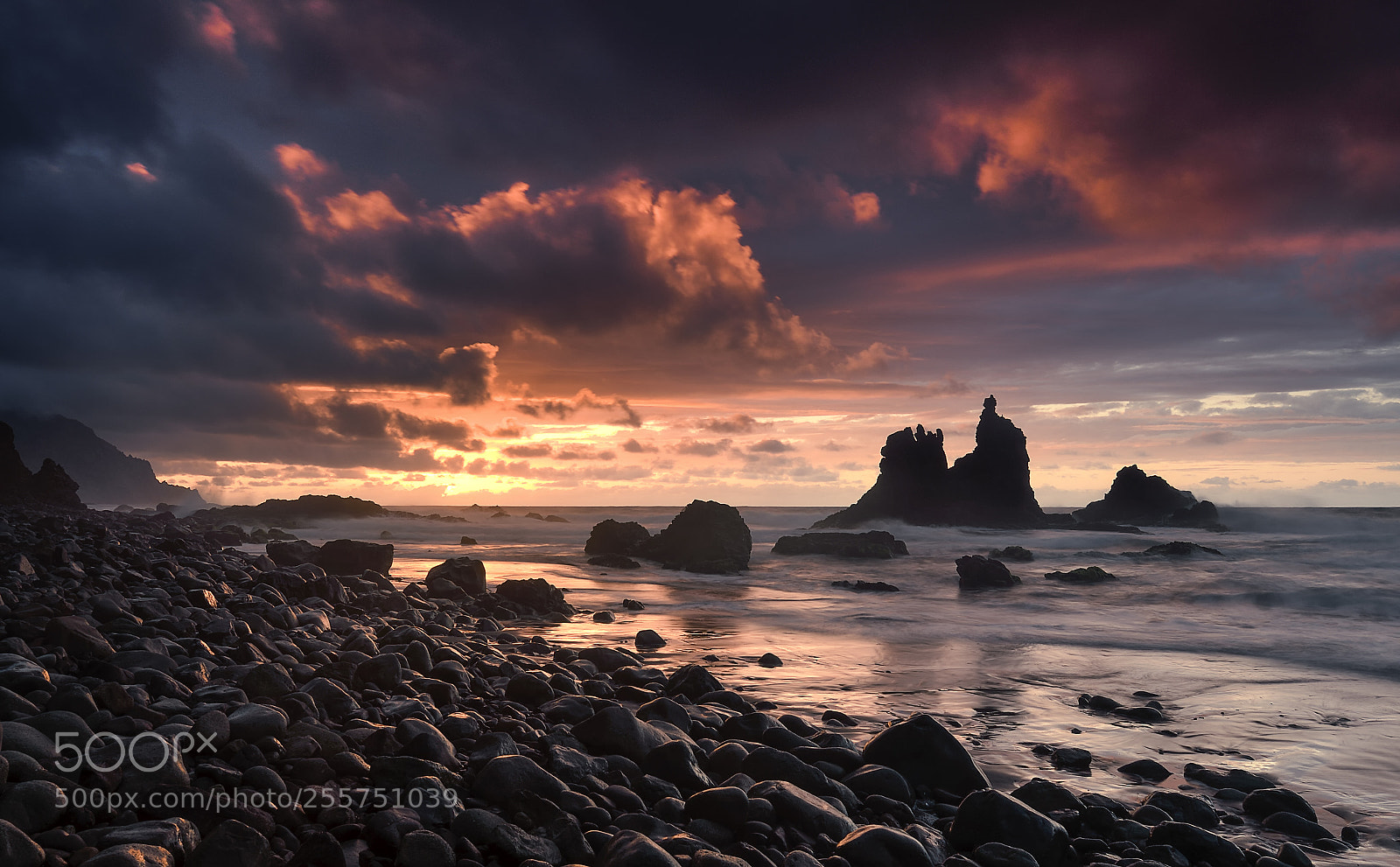 Nikon D850 sample photo. Benijo at sunset time photography