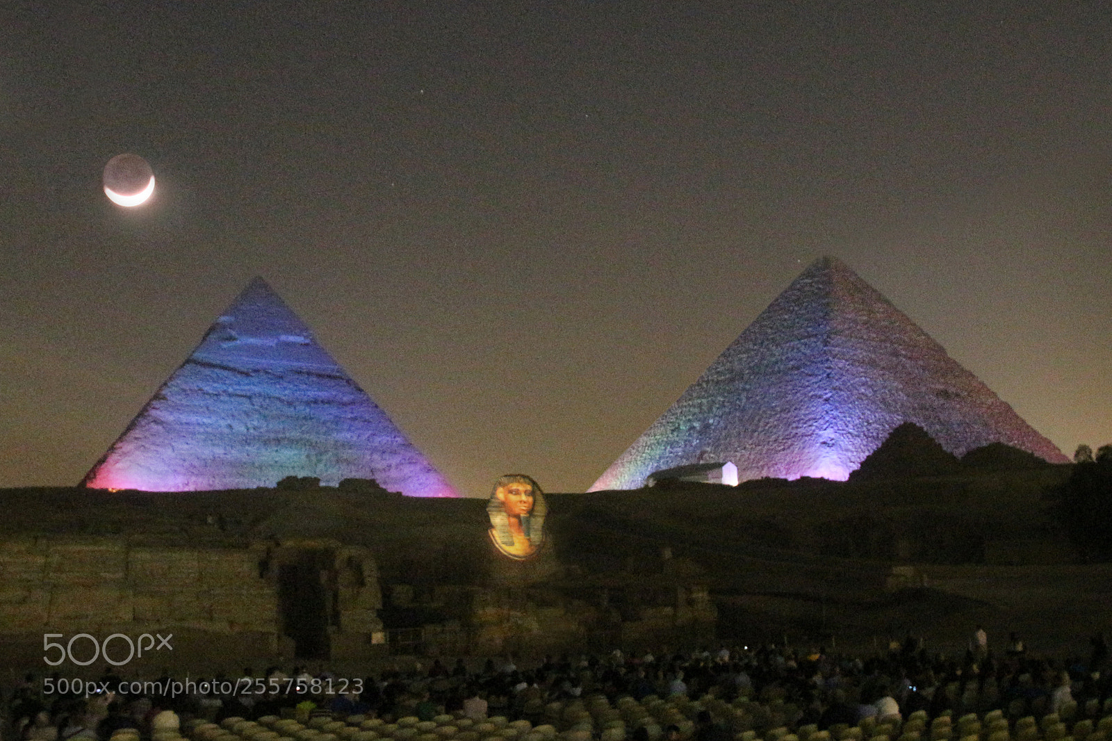 Canon EOS 700D (EOS Rebel T5i / EOS Kiss X7i) sample photo. Pyramids at night photography