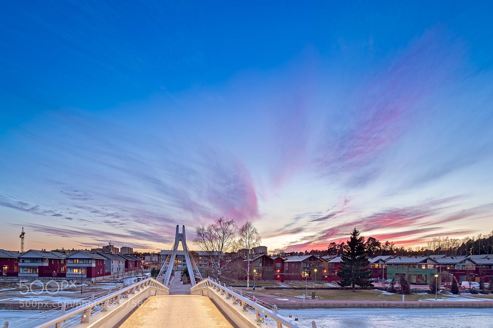Nikon D4S sample photo. Sunset afterglow at porvoonjoki photography
