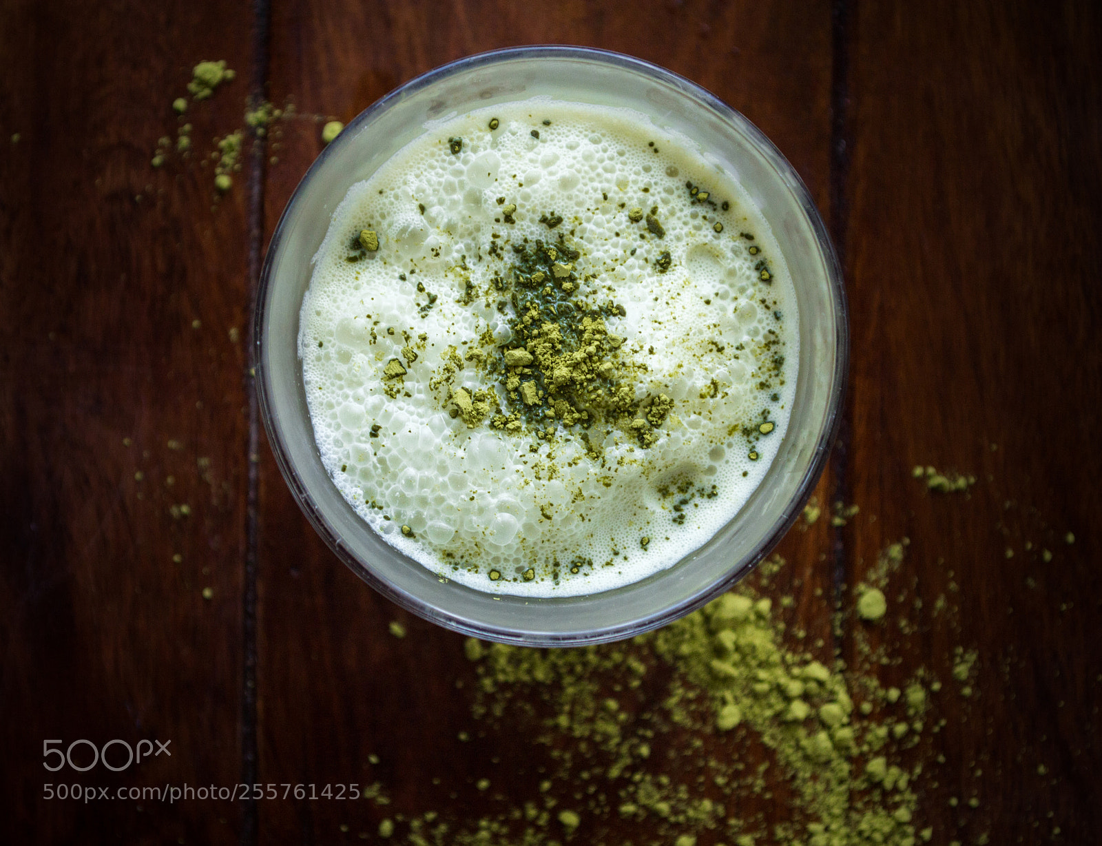 Nikon D3100 sample photo. Matcha latte photography