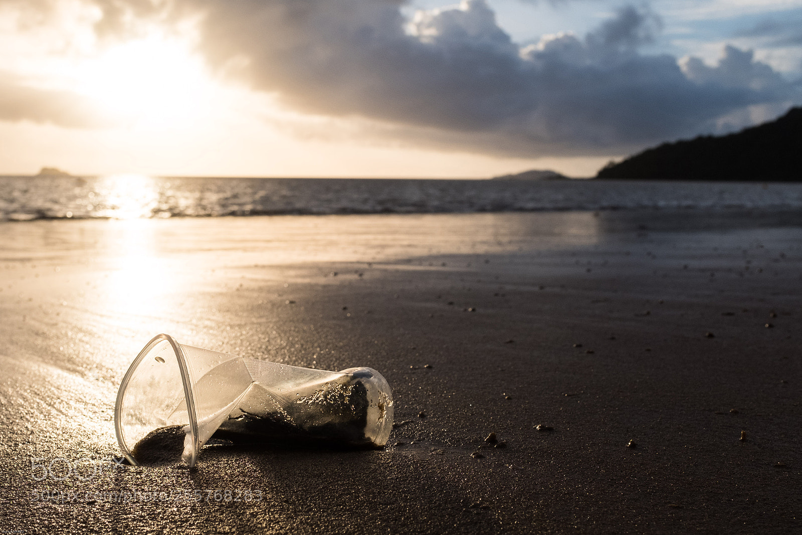 Fujifilm X100F sample photo. Plastic beach sunrise cayenne.jpg photography