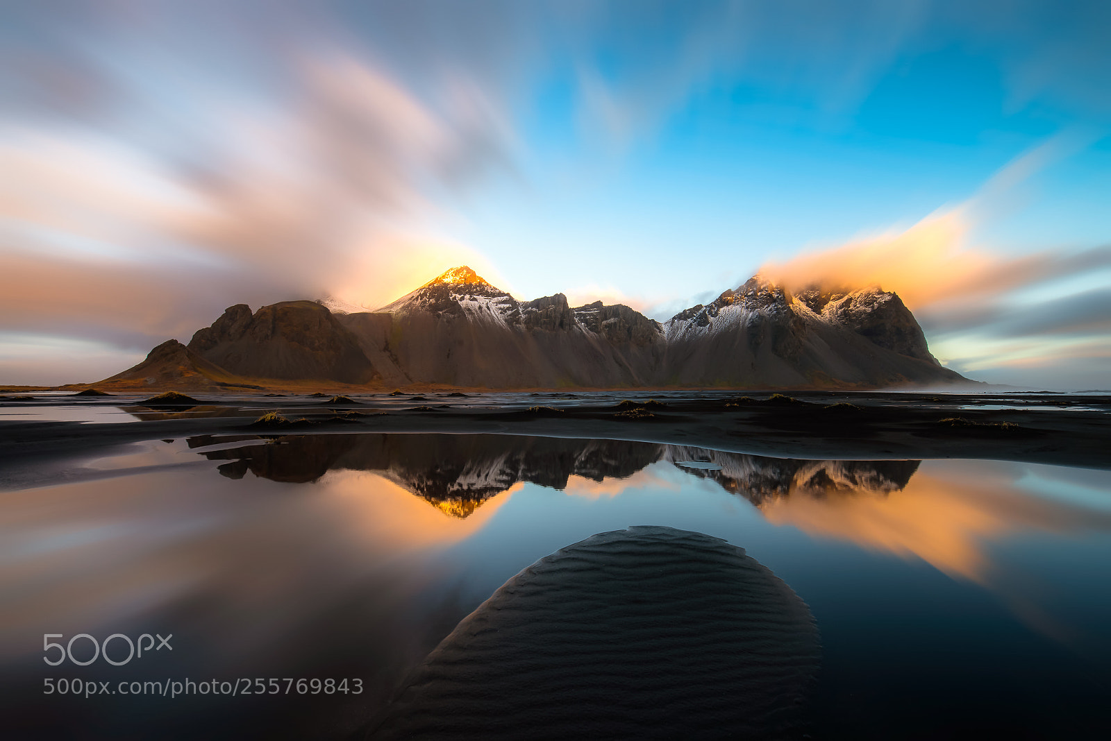 Nikon D800 sample photo. Vestrahorn reflection photography