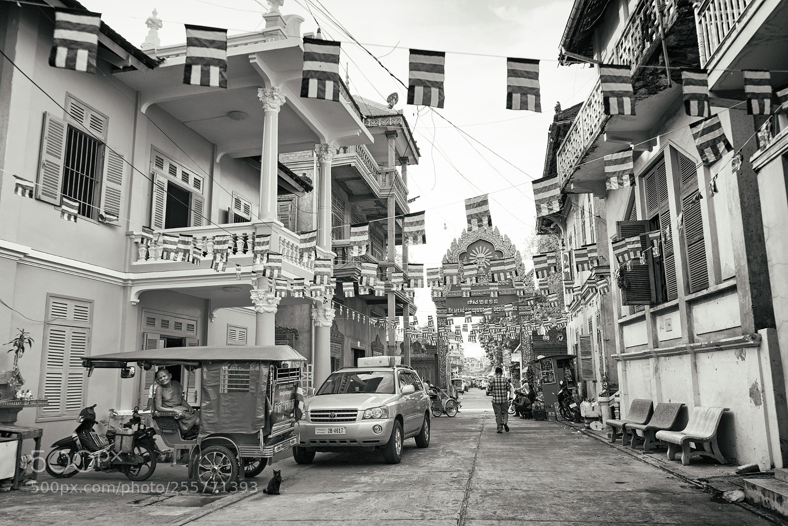 Sony a7S sample photo. Монах и черная кошка photography