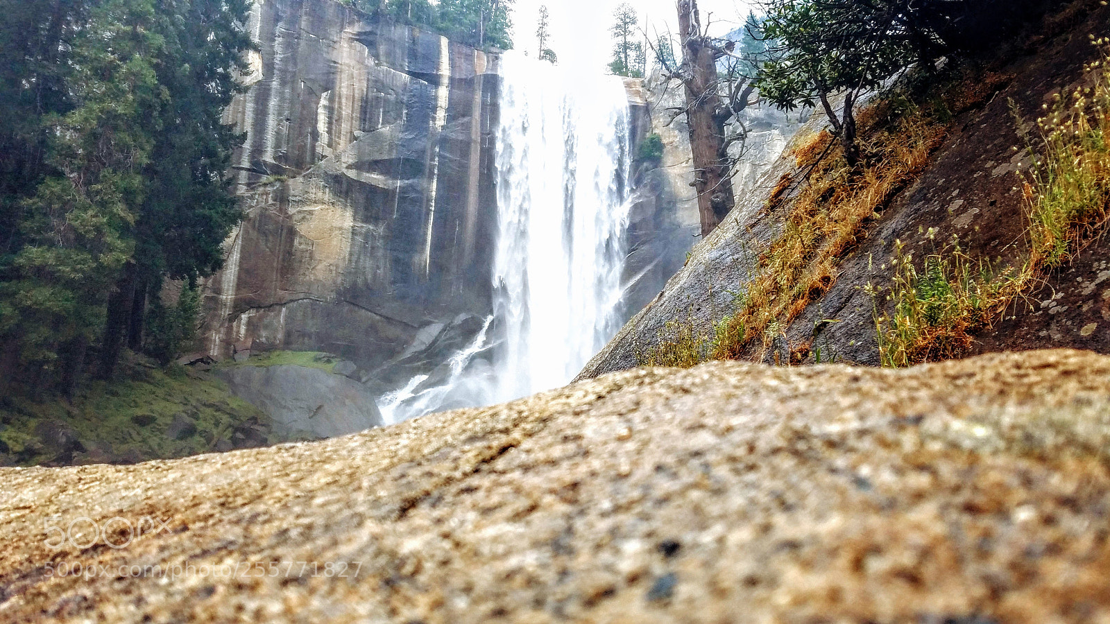 Samsung Galaxy S7 Edge sample photo. Waterfall yosemite photography