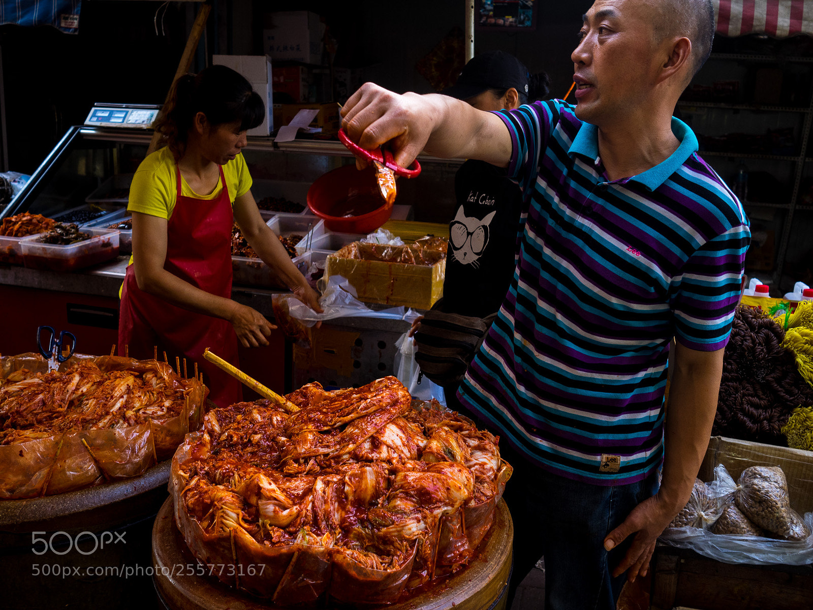 Olympus OM-D E-M1 sample photo. Kimchi for sale photography
