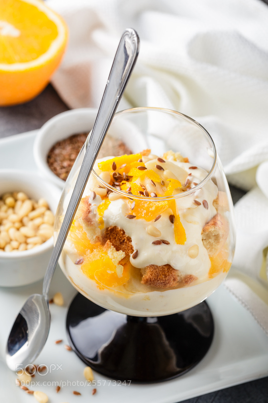 Canon EOS 6D sample photo. Healthy layered dessert trifle photography
