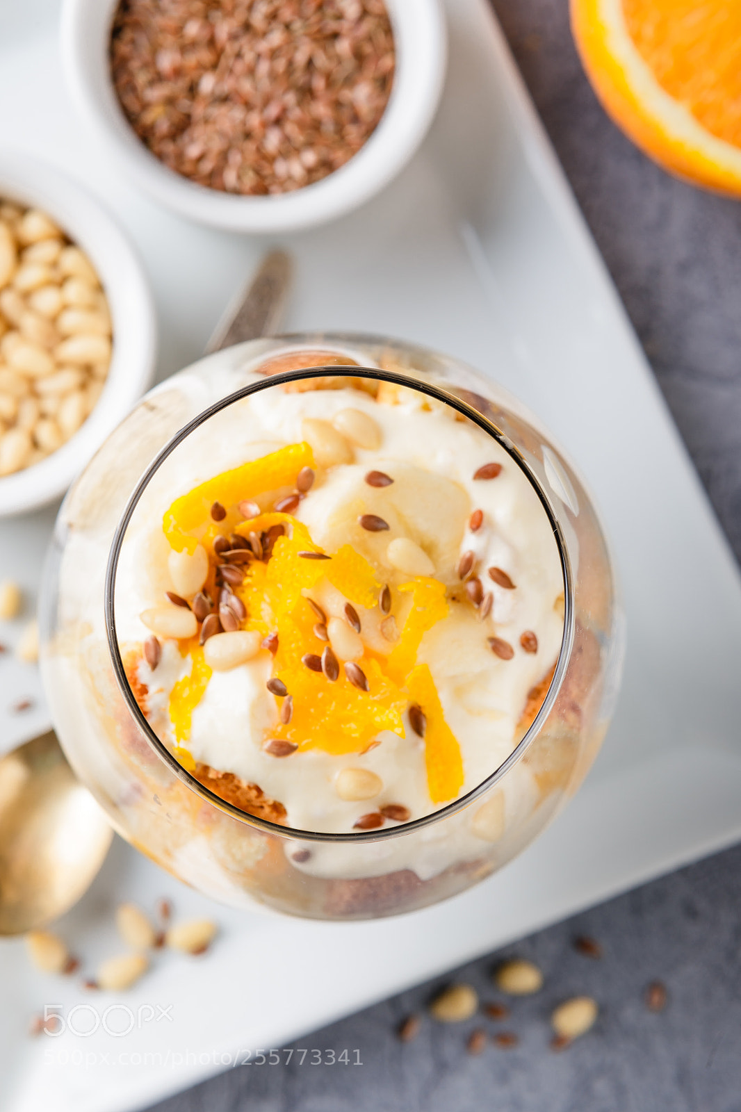 Canon EOS 6D sample photo. Healthy layered dessert trifle photography