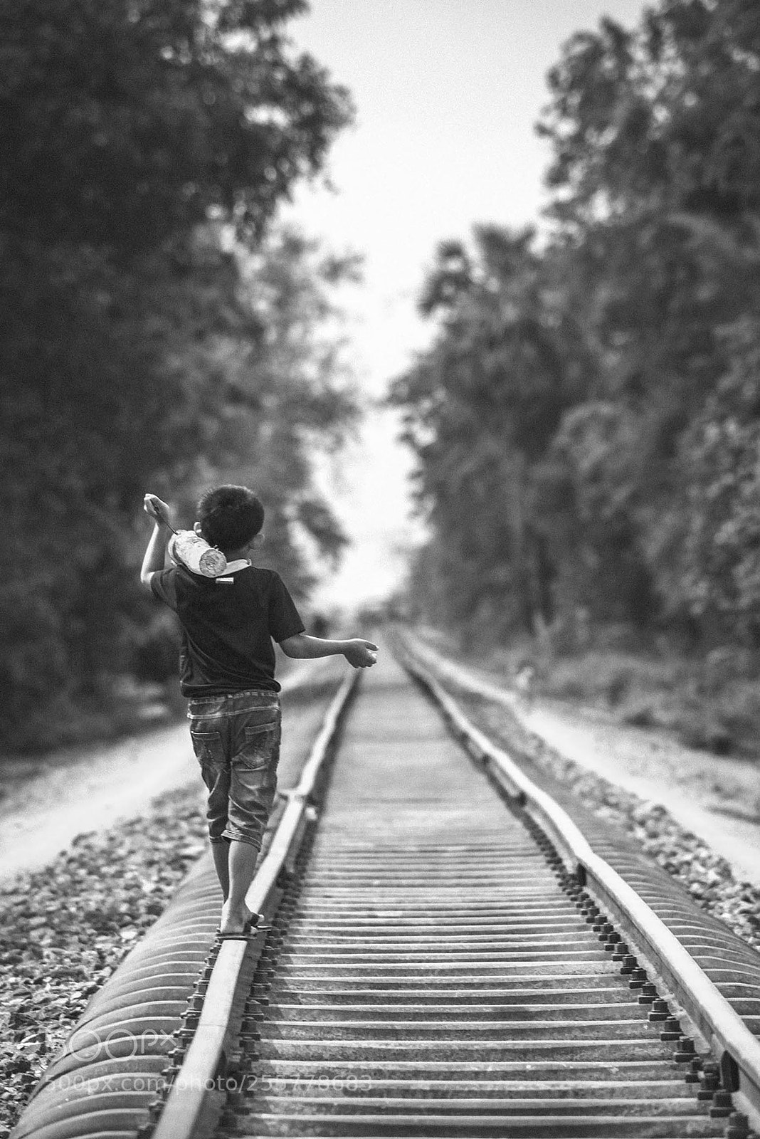 Canon EOS 5D Mark II sample photo. Watch the train photography