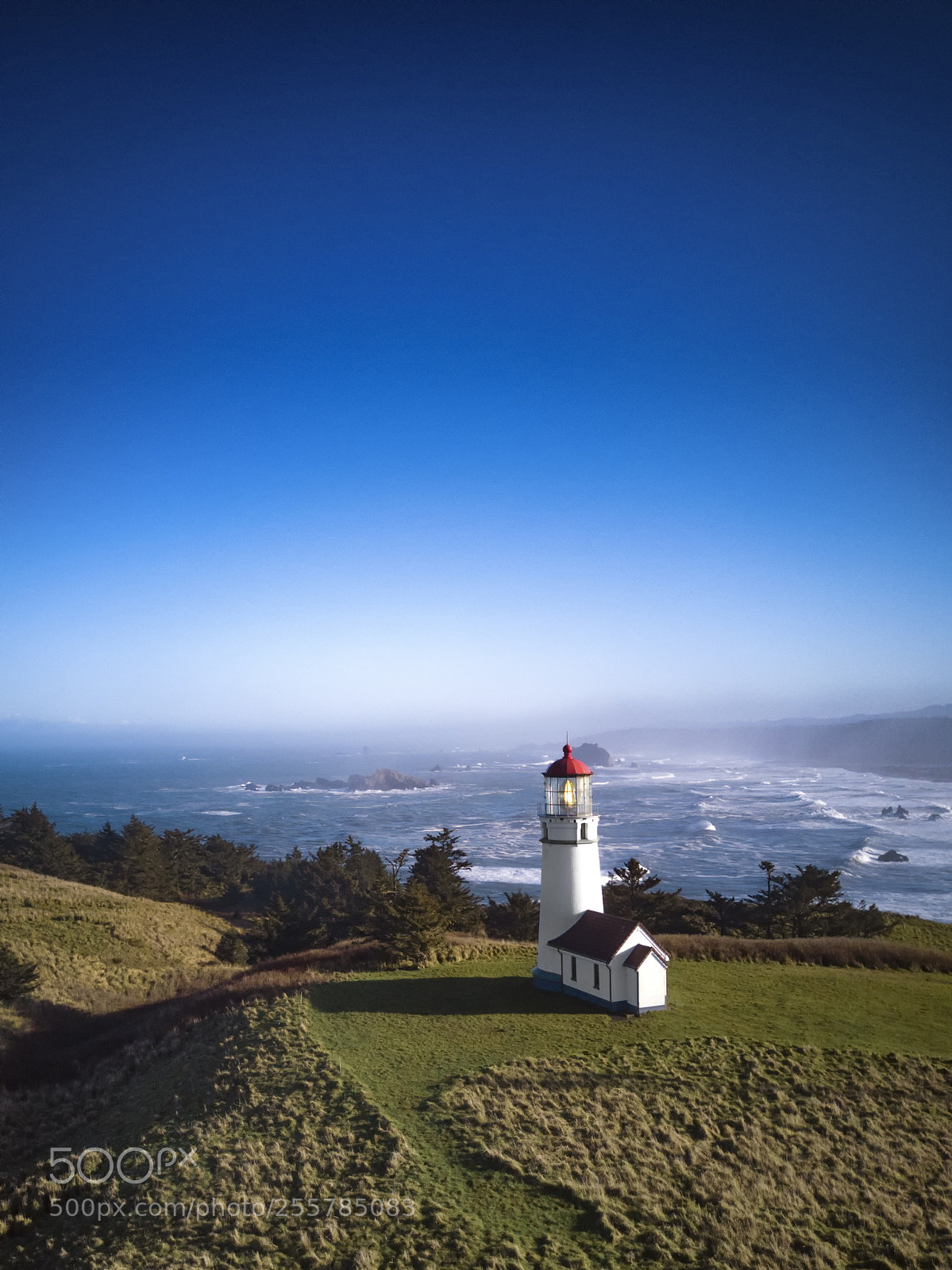 DJI FC220 sample photo. West coast lighthouse photography