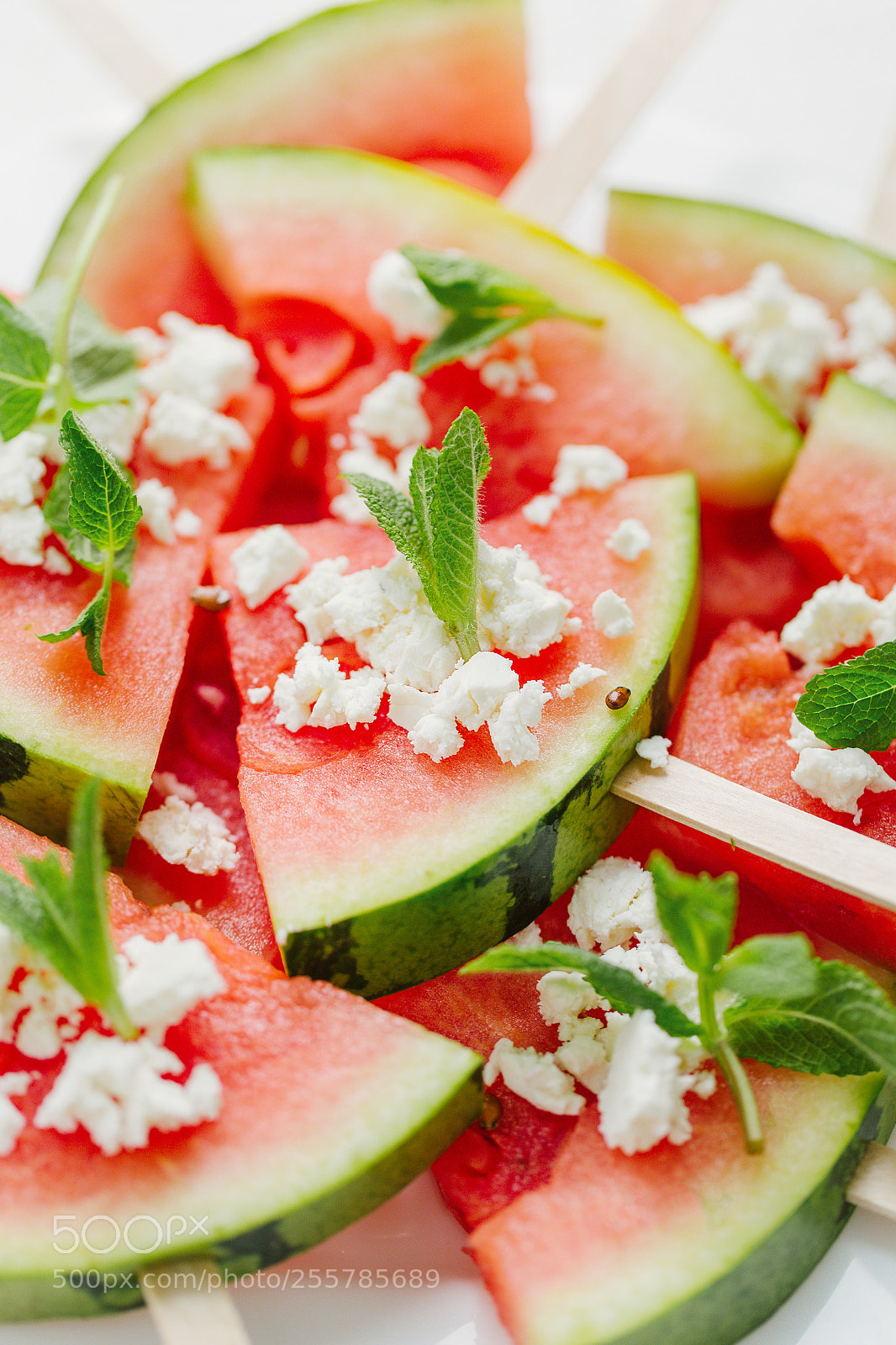 Canon EOS 6D sample photo. Served watermelon slices with photography