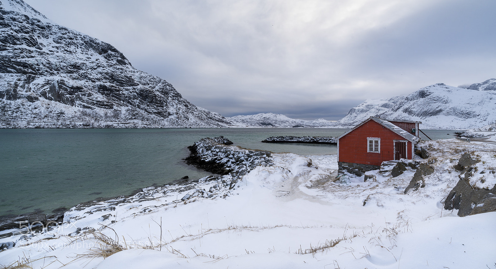 Sony a7R III sample photo. Red house by the photography