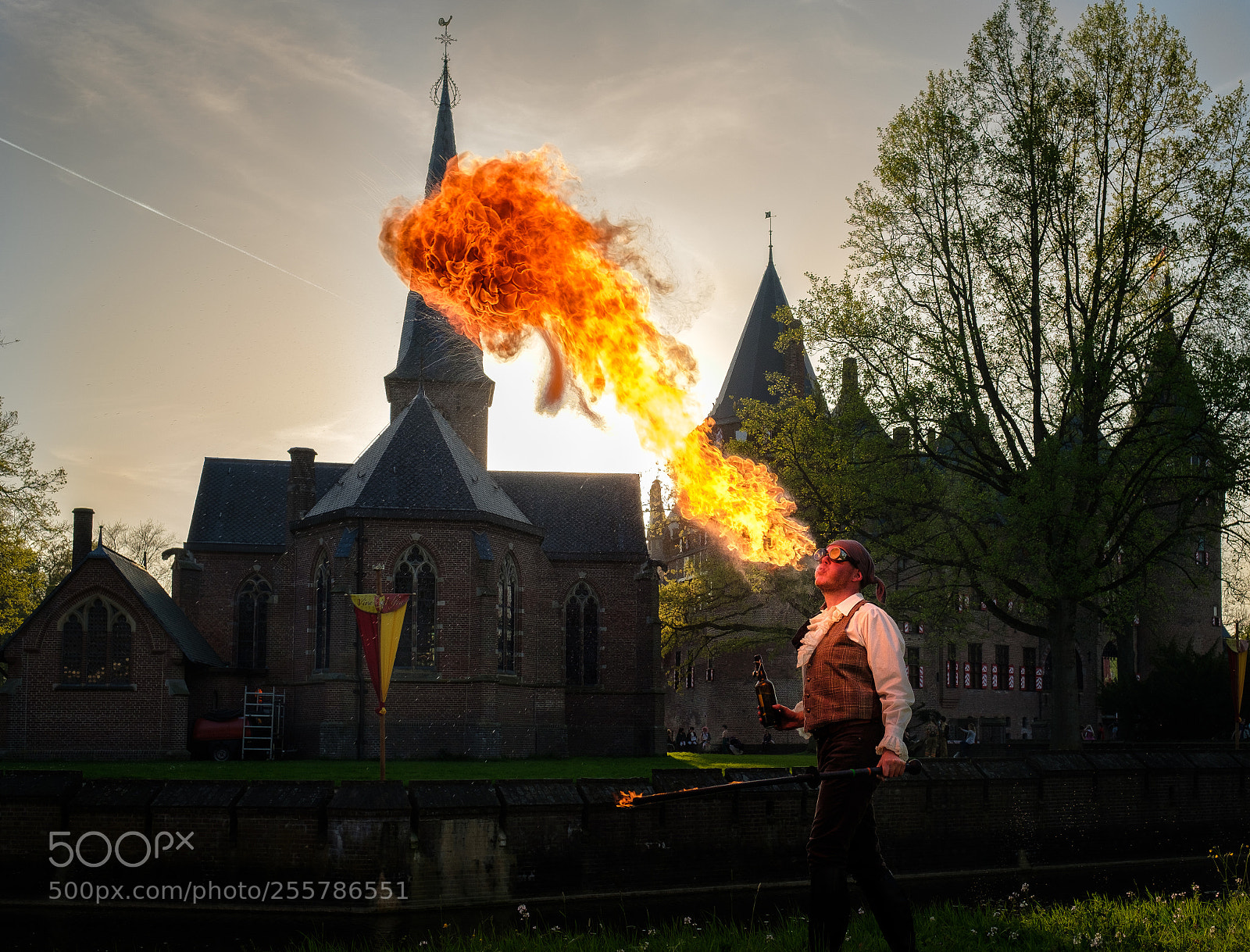 Fujifilm X-T2 sample photo. Breathing fire photography