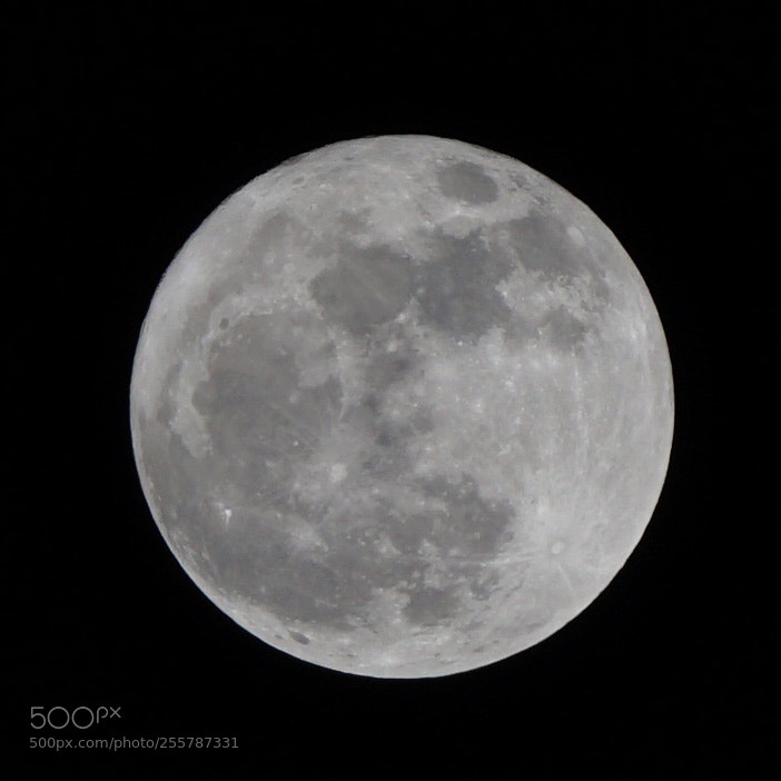 Sony a6000 sample photo. Supermoon photography