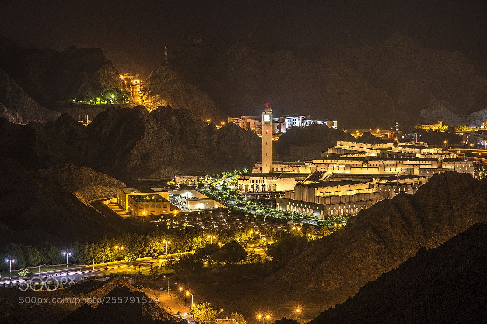 Nikon D500 sample photo. Muscat at night photography
