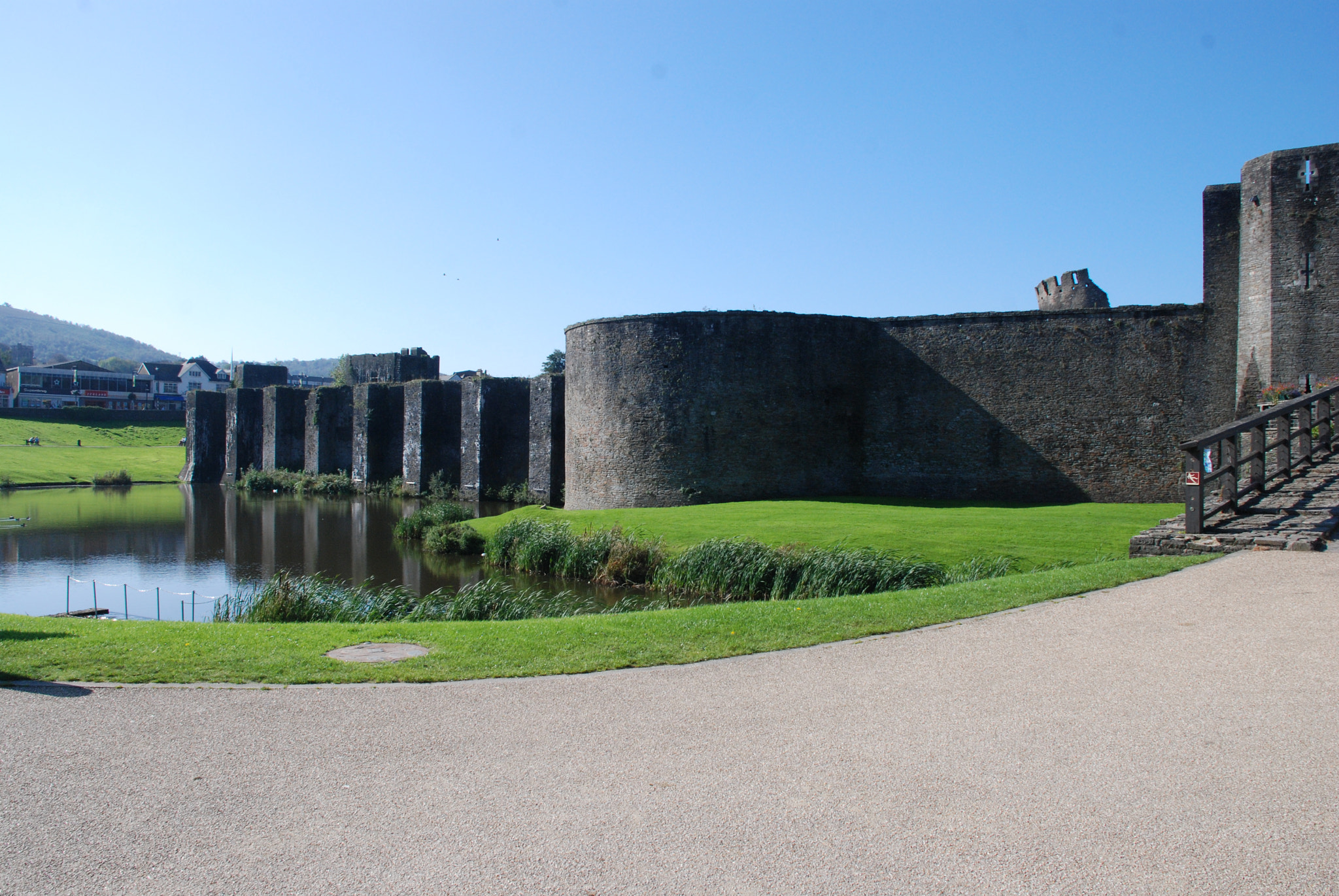 Nikon D80 sample photo. Caerphilly castle photography