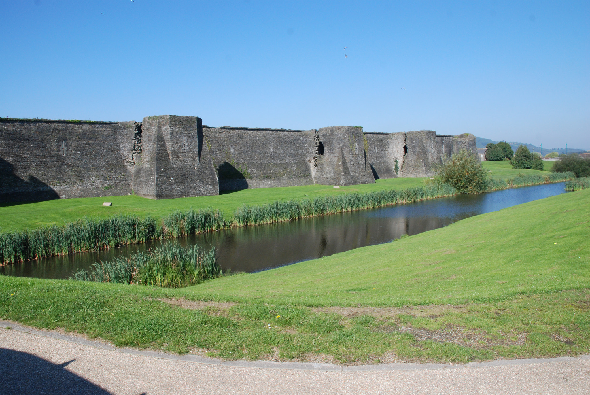 Nikon D80 sample photo. Caerphilly castle photography
