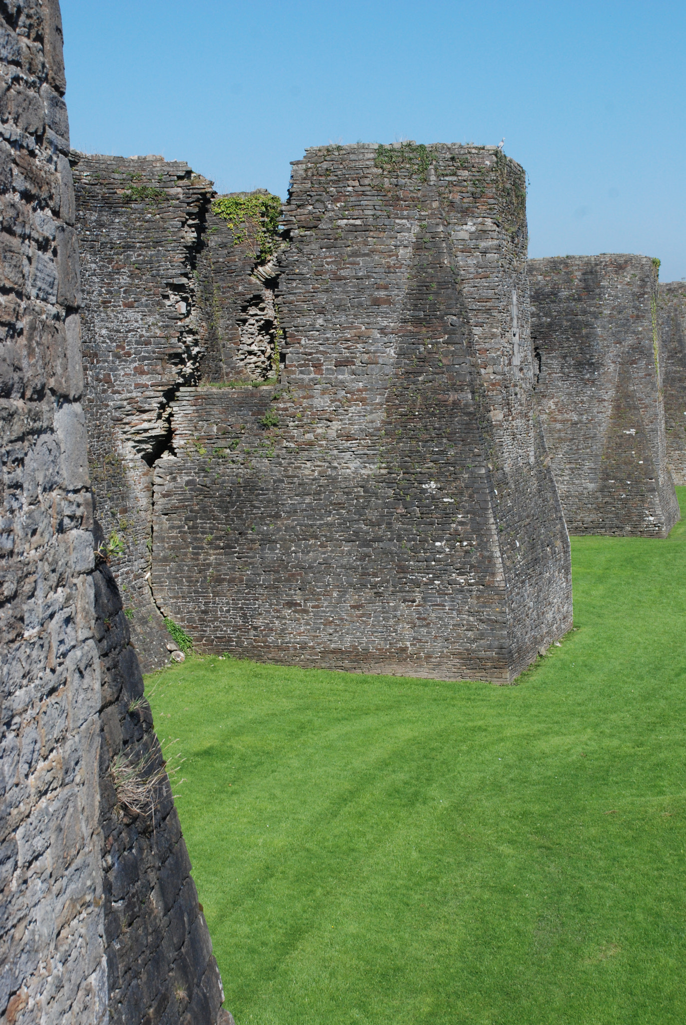 Nikon D80 sample photo. Caerphilly castle photography