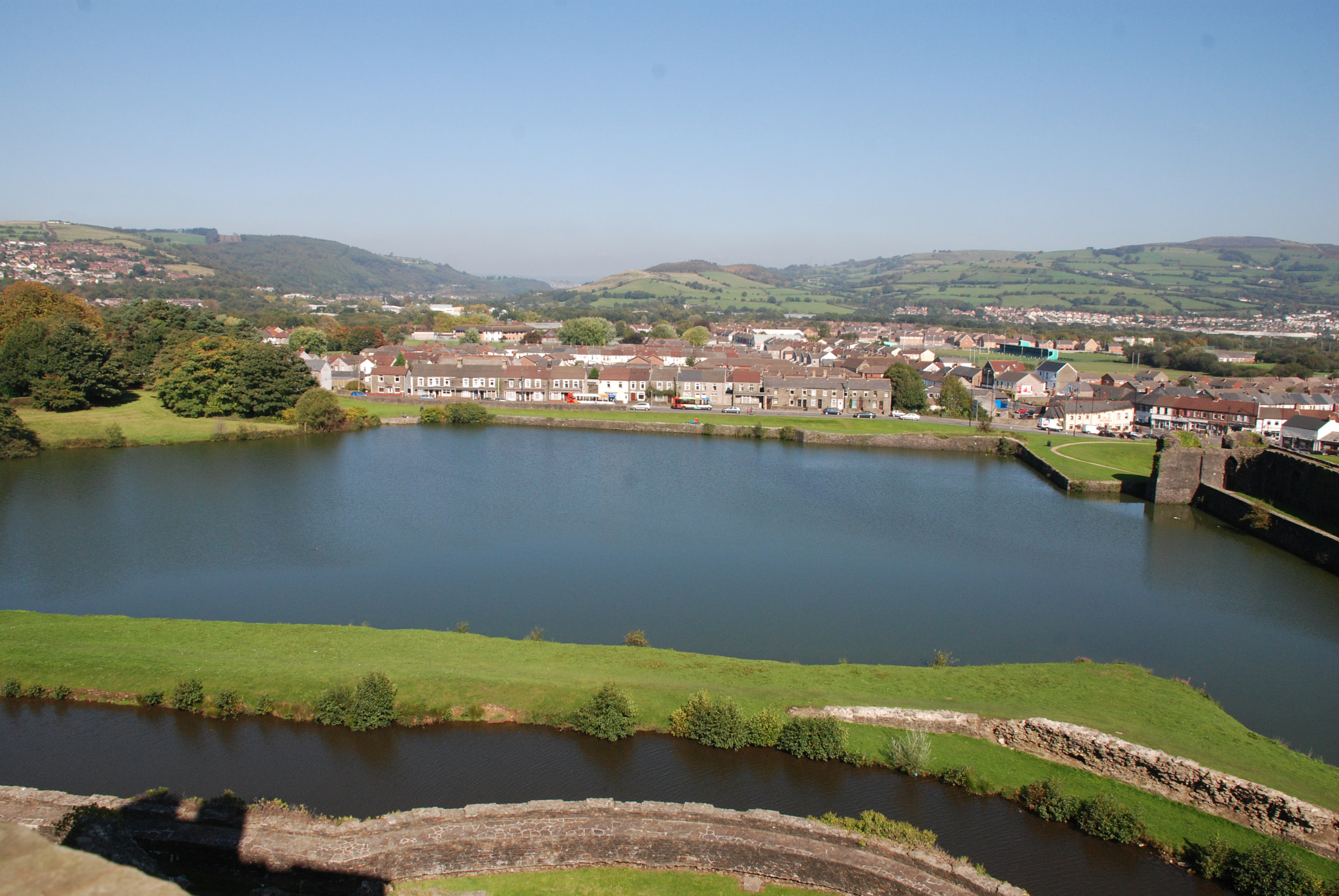 Nikon D80 sample photo. Caerphilly castle photography