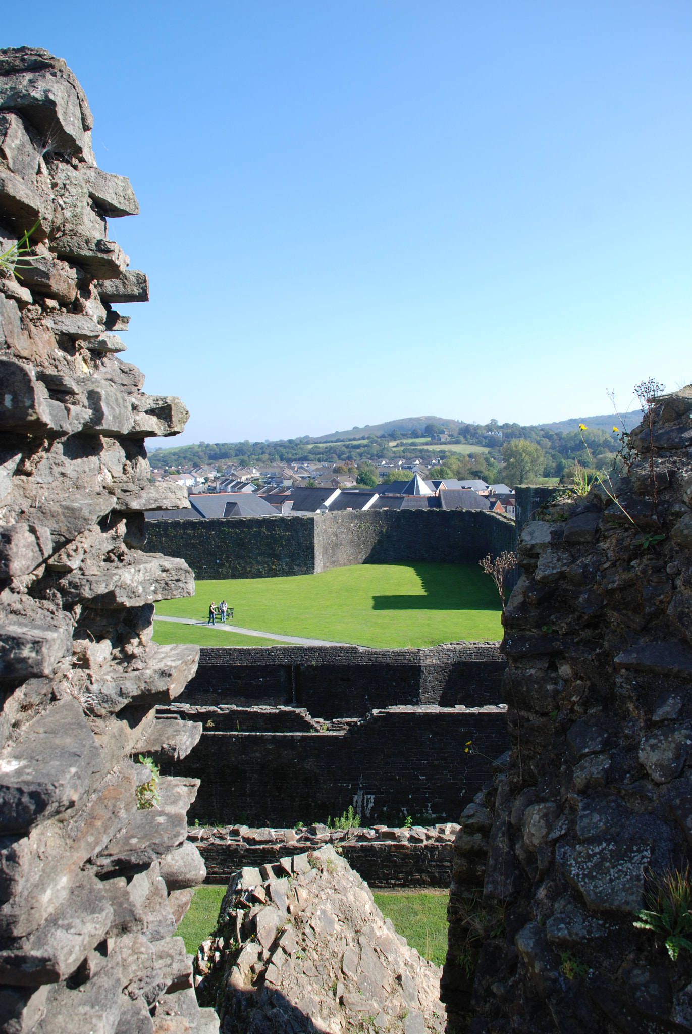 Nikon D80 sample photo. Caerphilly castle photography