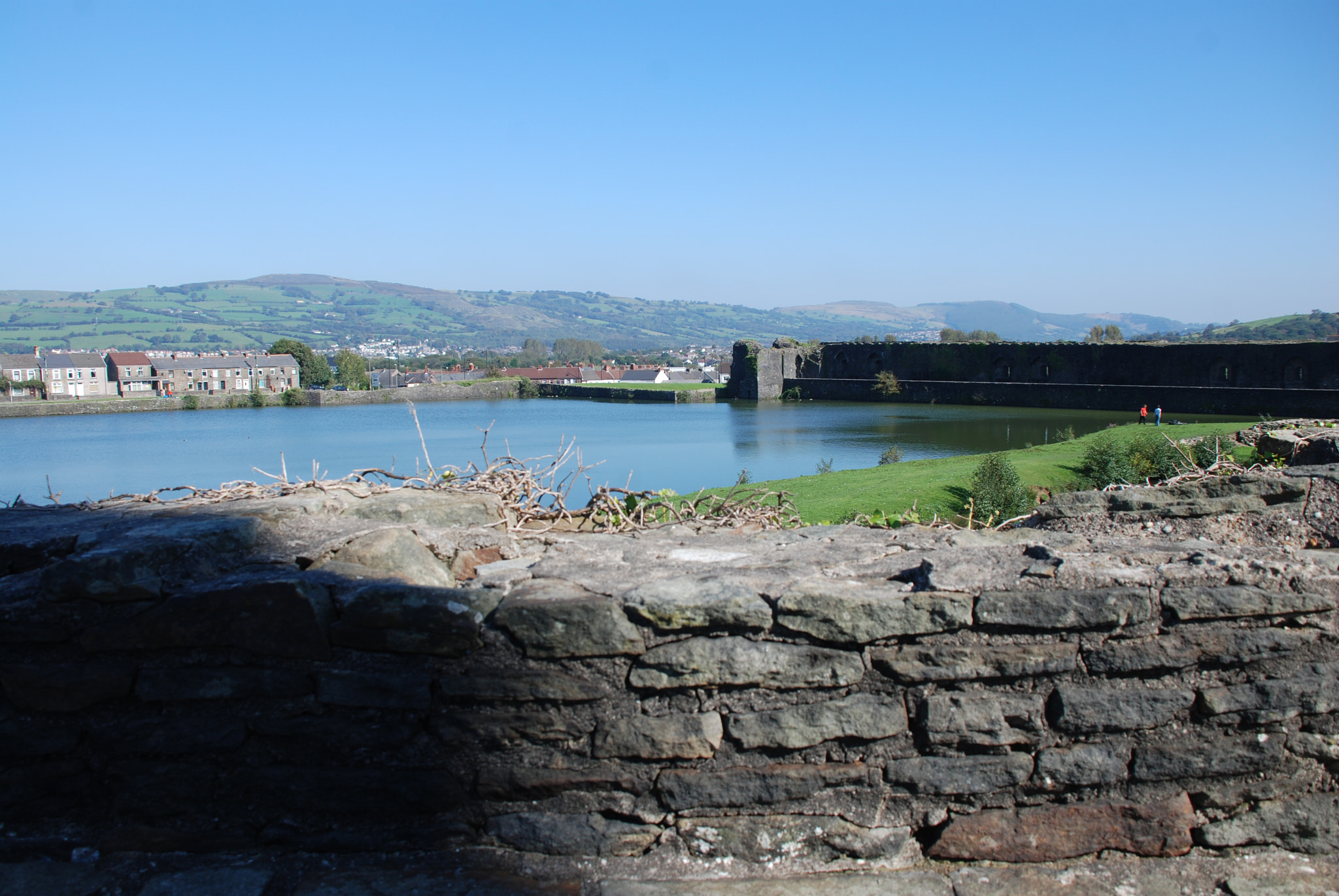 Nikon D80 sample photo. Caerphilly castle photography