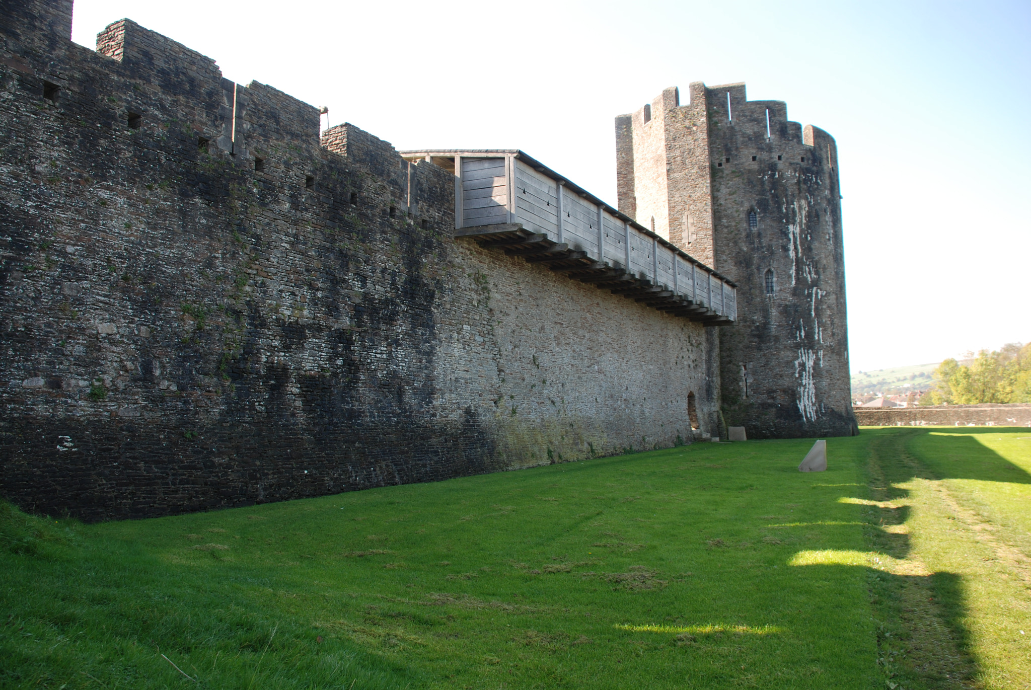 Nikon D80 sample photo. Caerphilly castle photography