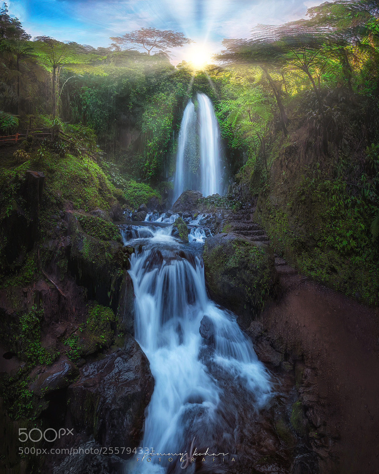 Fujifilm X-T2 sample photo. Grojokan sewu waterfall photography