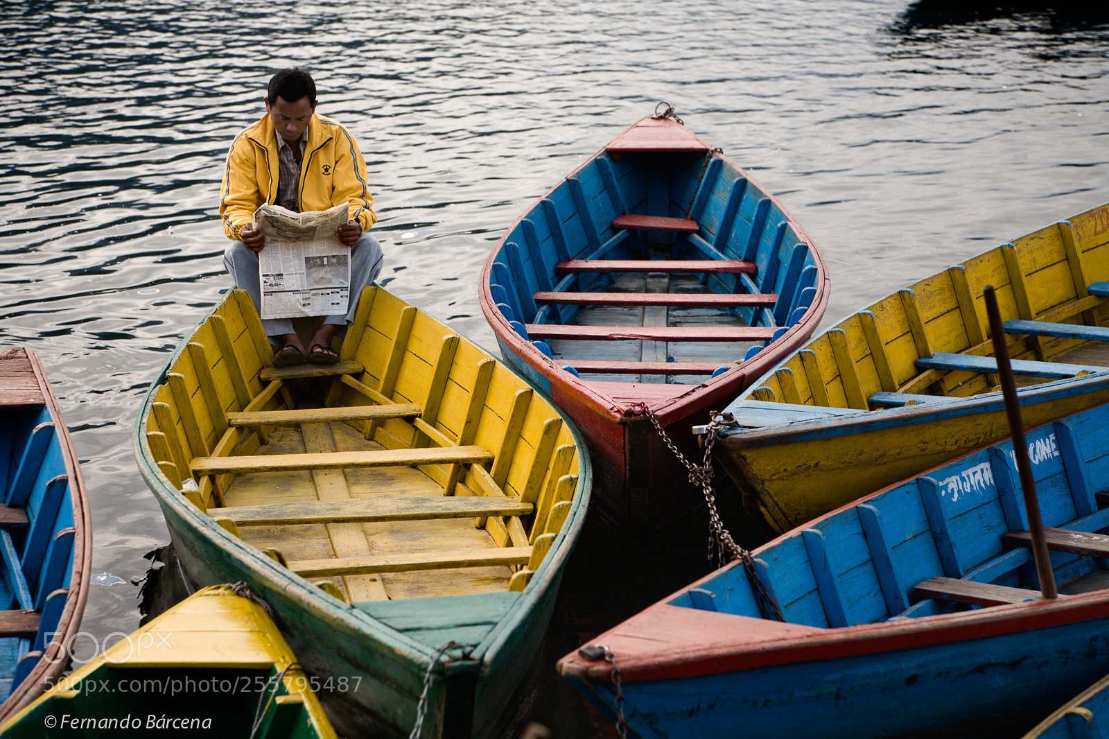 Canon EOS 5D sample photo. Reading in the boat photography
