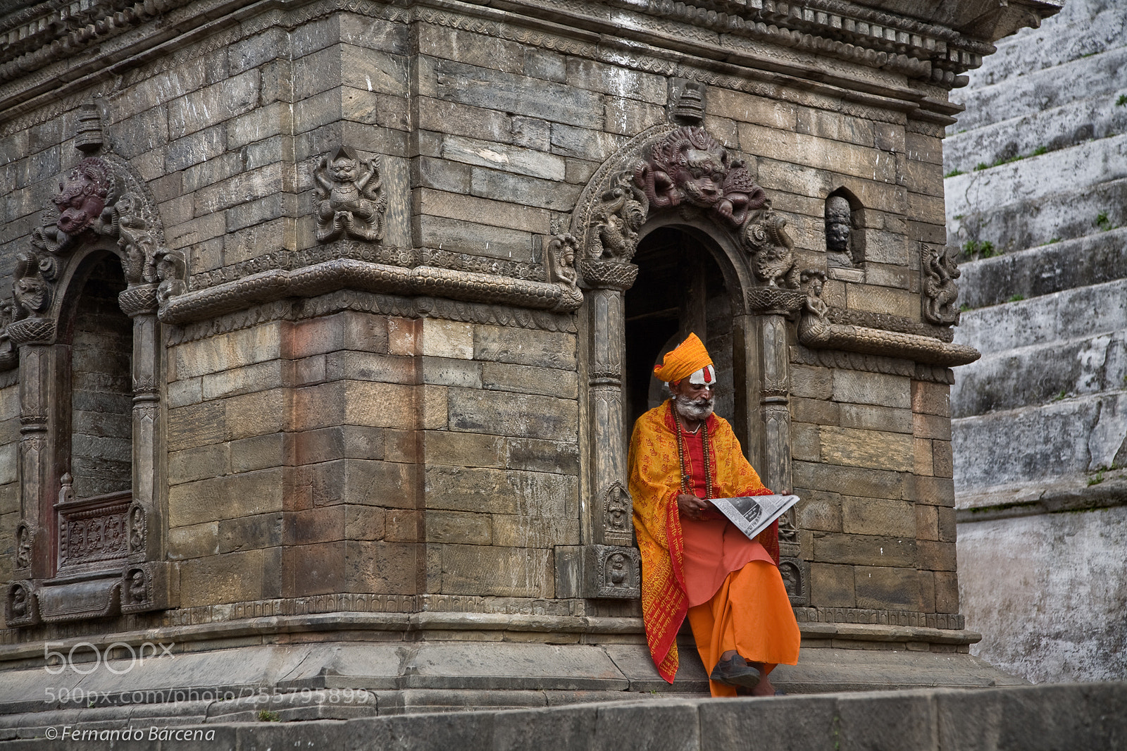 Canon EOS 5D sample photo. Shadus reading. nepal. nov2007. photography