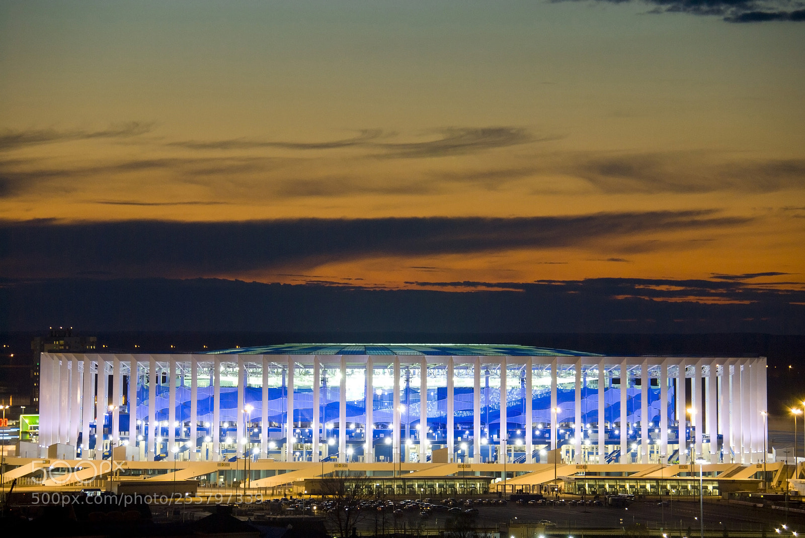 Nikon D3000 sample photo. The stadium nizhny novgorod photography
