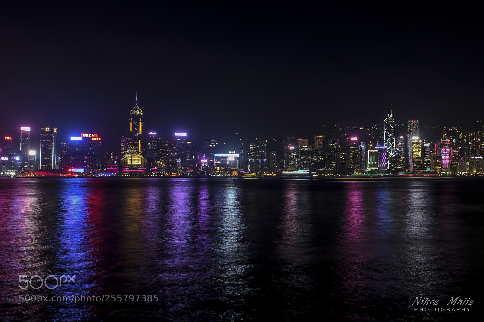 Nikon D850 sample photo. Hong kong city lights photography